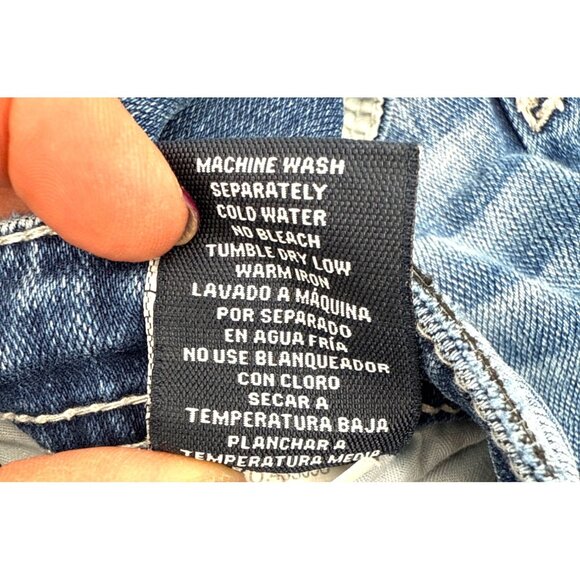 BKE Men's Tyler Relaxed Fit Jeans 36x30 Stretch Thick Stitch Whiskered - Picture 12 of 13